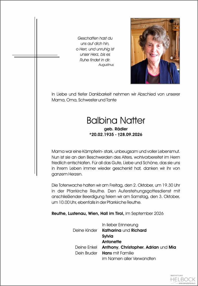 Balbina Natter